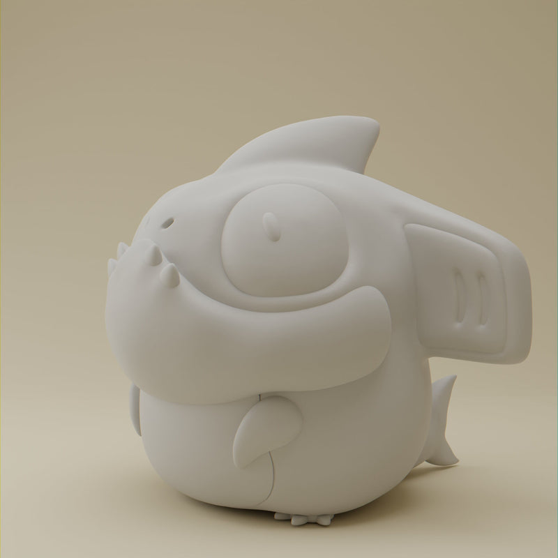 Shark | Grumpii | Chonki Boi Mini | Art Toy | Chibi