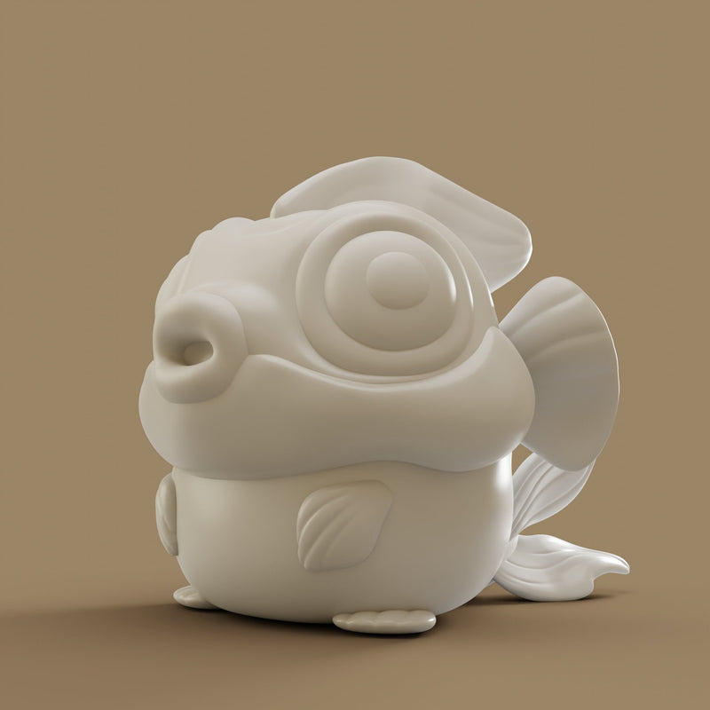 Goldfish | Grumpii | Chonki Boi Mini | Art Toy | Chibi