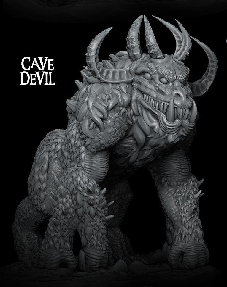 Cave Devil - RESIN - Rocket Pig Games D&D Dungeons and Dragons