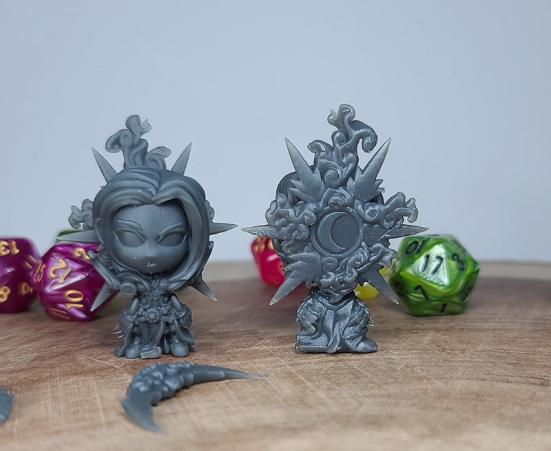 Moon Knight- Chibi & Normal Version - Lunar Goddess | Ouroboros Miniatures - Dungeons and Dragons, Pathfinder, Frostgrave