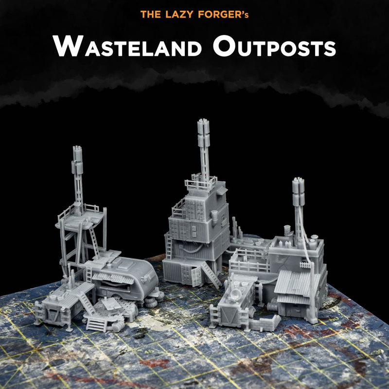Wasteland Outposts - Battlefields of Tomorrow - 6mm - 10mm - The Lazy Forger