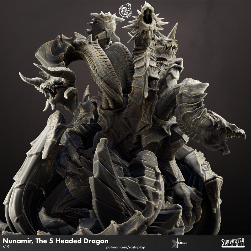 Nunamir, The 5-Headed Dragon | Boss Dragon