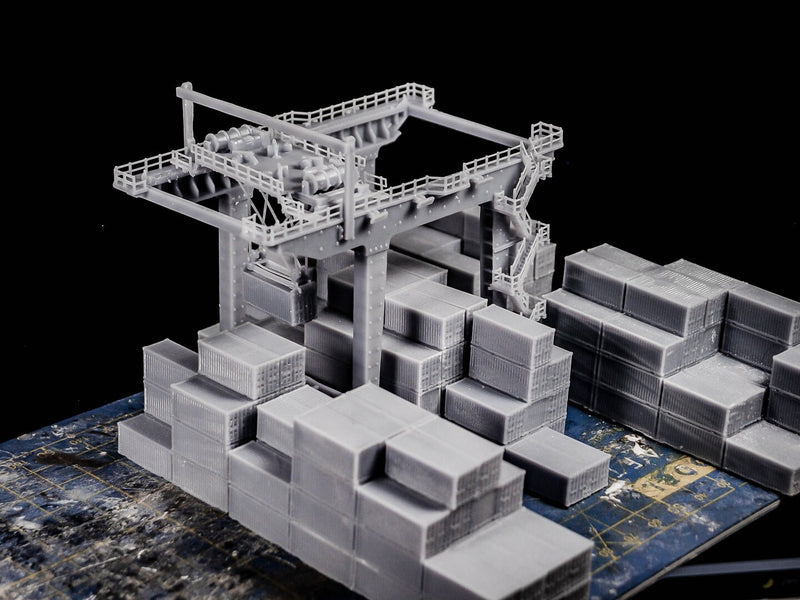 Containers Terminal - Battlefields of Tomorrow - 6mm - 10mm - The Lazy Forger