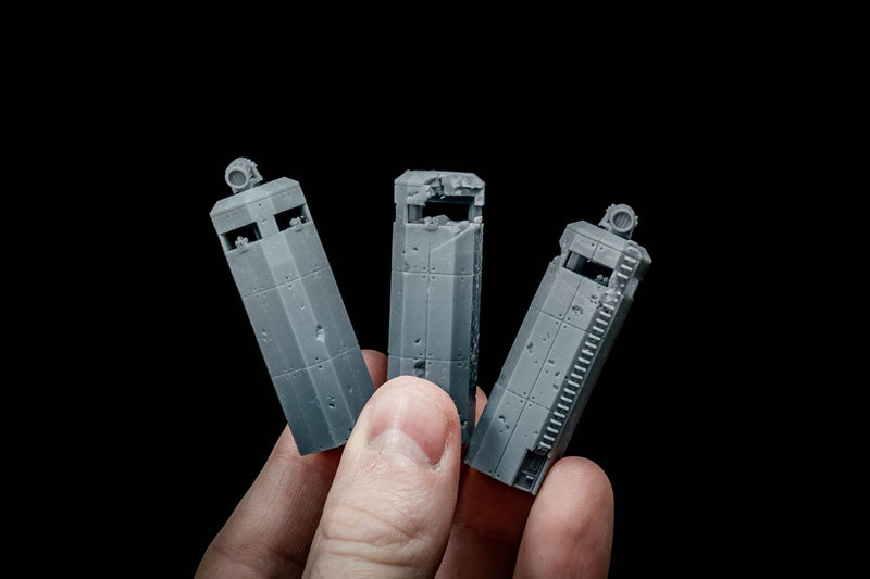 Perimeter Towers - set of 6 - Battlefields of Tomorrow - 6mm - 10mm - The Lazy Forger