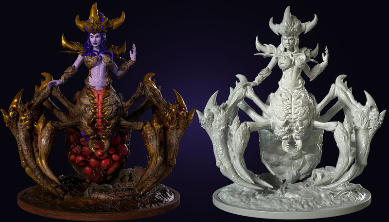 Spider Queen 32mm & 75mm options | Hold My Miniatures