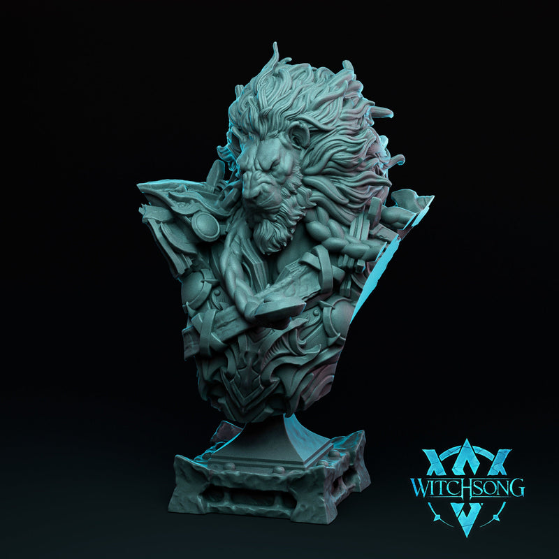 Leoren, Lord of the Lionhorde - Bust Option - Witchsong Miniatures