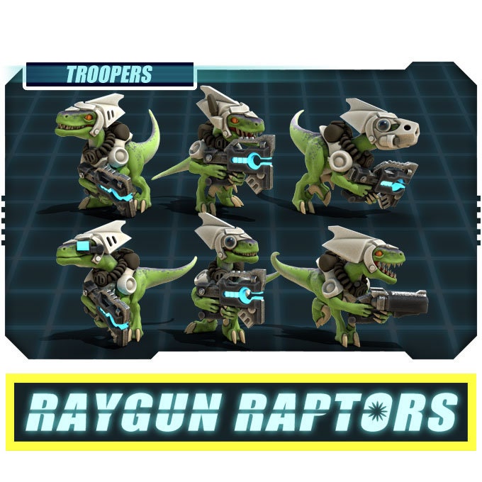Raygun Raptors Troopers | 28/32mm