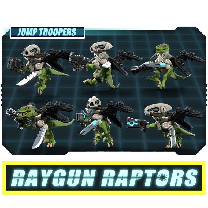 Raygun Raptors Jump Troopers | 28/32mm