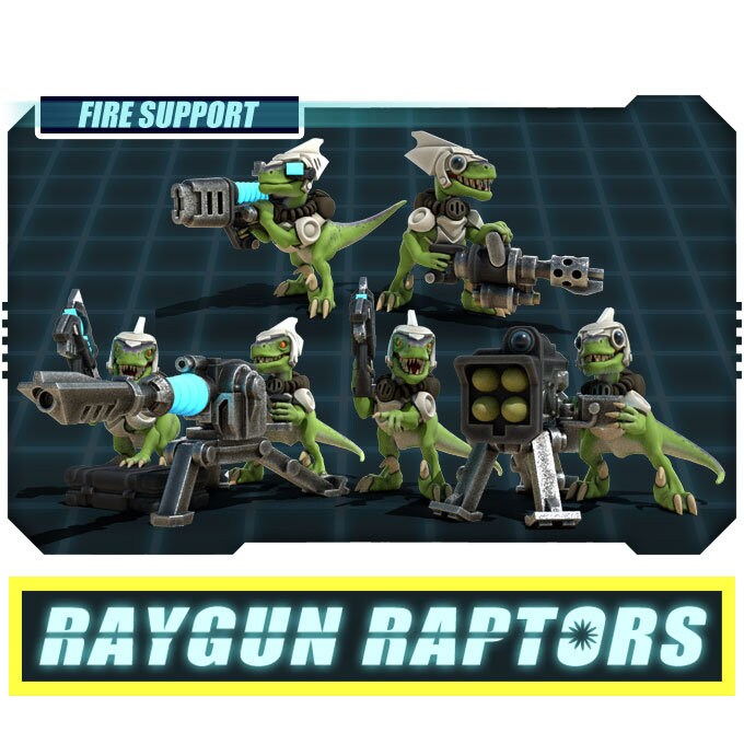Raygun Raptors Fire Support | Heavy Weapon Gunners