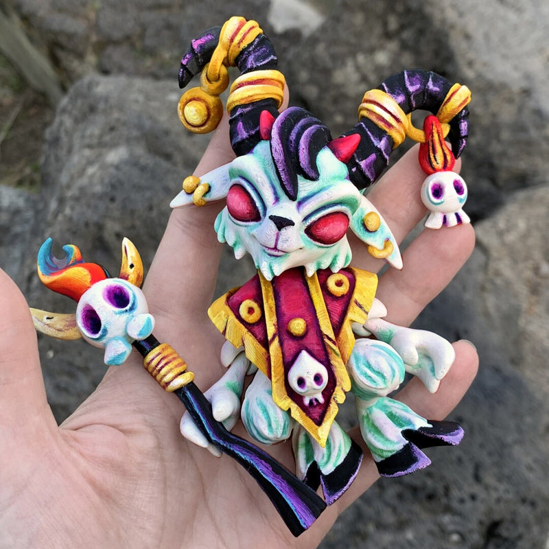 Goat Shaman - Twisty Prints - Articulated Toy - Prop - Cosplay - Roleplaying - LARP - Costume Pieces - Decorative Items