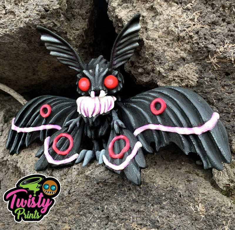 Moth Man - Twisty Prints - Articulated Toy - Prop - Cosplay - Roleplaying - LARP - Costume Pieces - Decorative Items