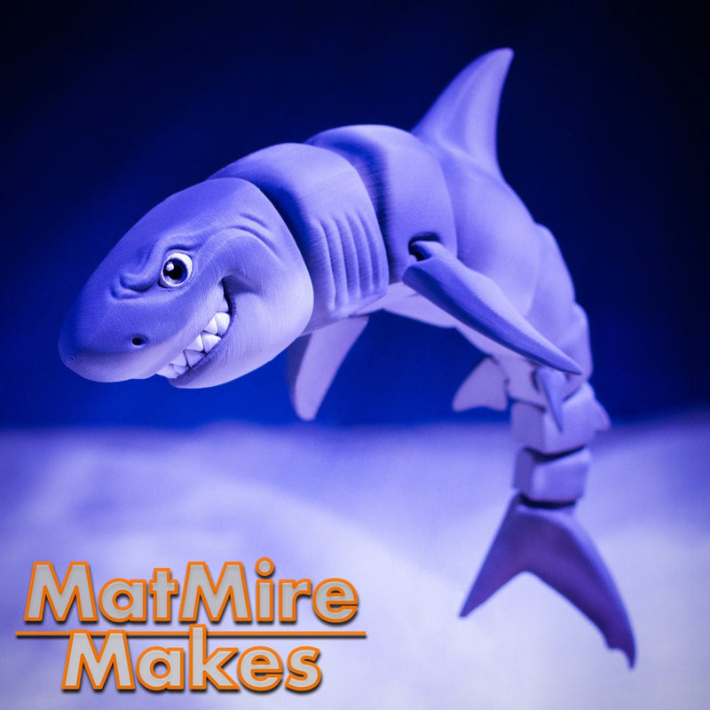Sharks - Great White or Hammerhead - Articulated Pet Toy - MatMireMakes- Prop - Cosplay - Roleplaying - LARP - Costume Piece