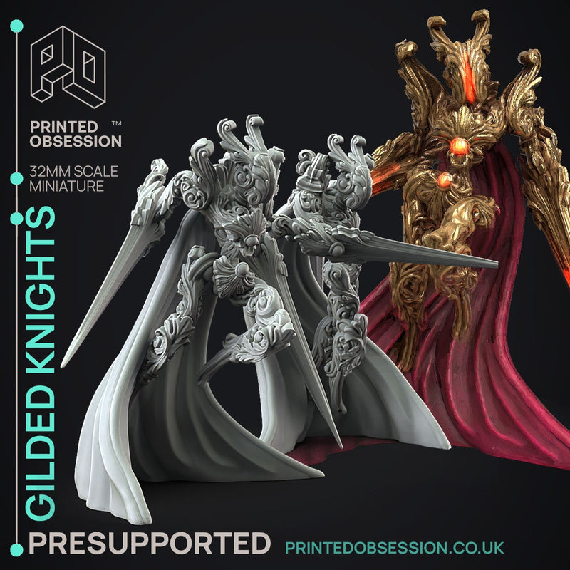 Gilded Knights set | Printed Obsession