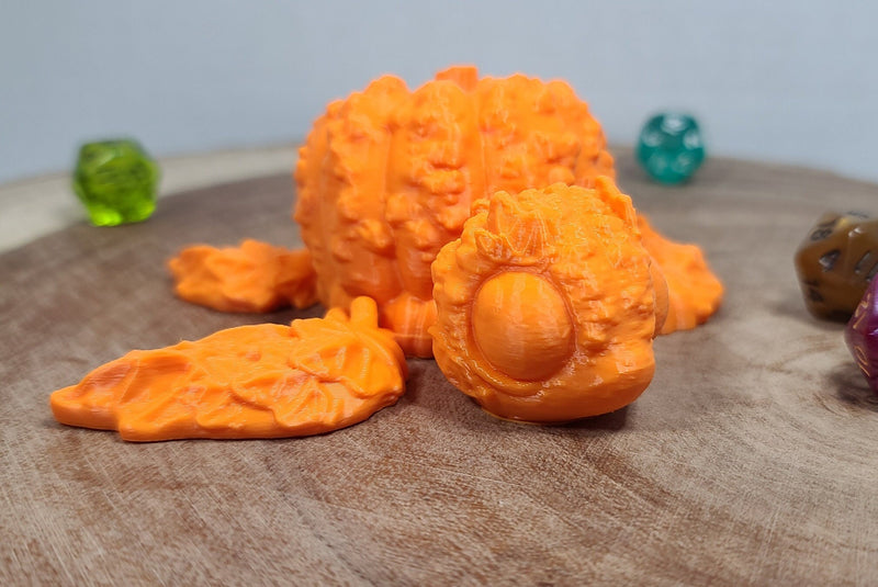 Pumpkin Turtle - Articulated Pet Toy - Cinderwing3d - Prop - Cosplay - Roleplaying - LARP - Costume Pieces - Decorative Items
