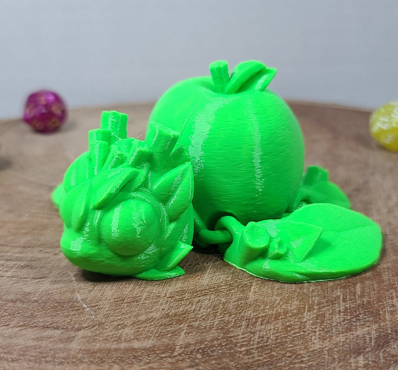 Apple Turtles | Articulated Pet Toy - Cinderwing3d - Prop - Cosplay - LARP - Costume Piece - Decorative Item