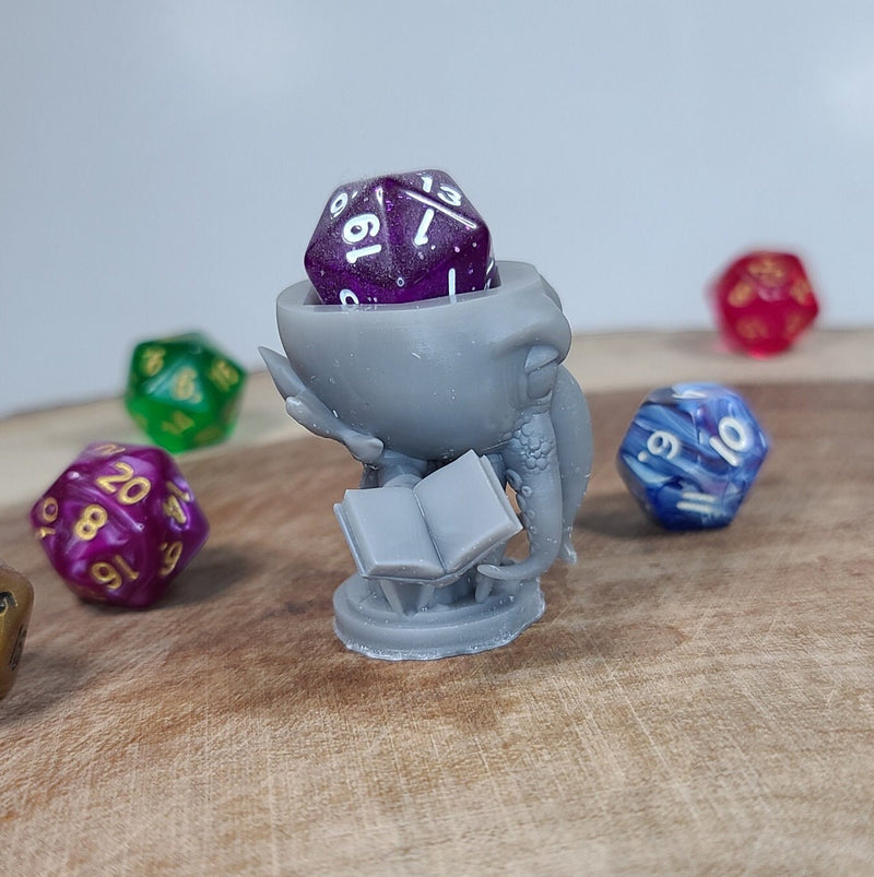 Mind Flayer Spell Caster D20 Dice Holder - DiceHeads - Chibi Dice Jail | D&D