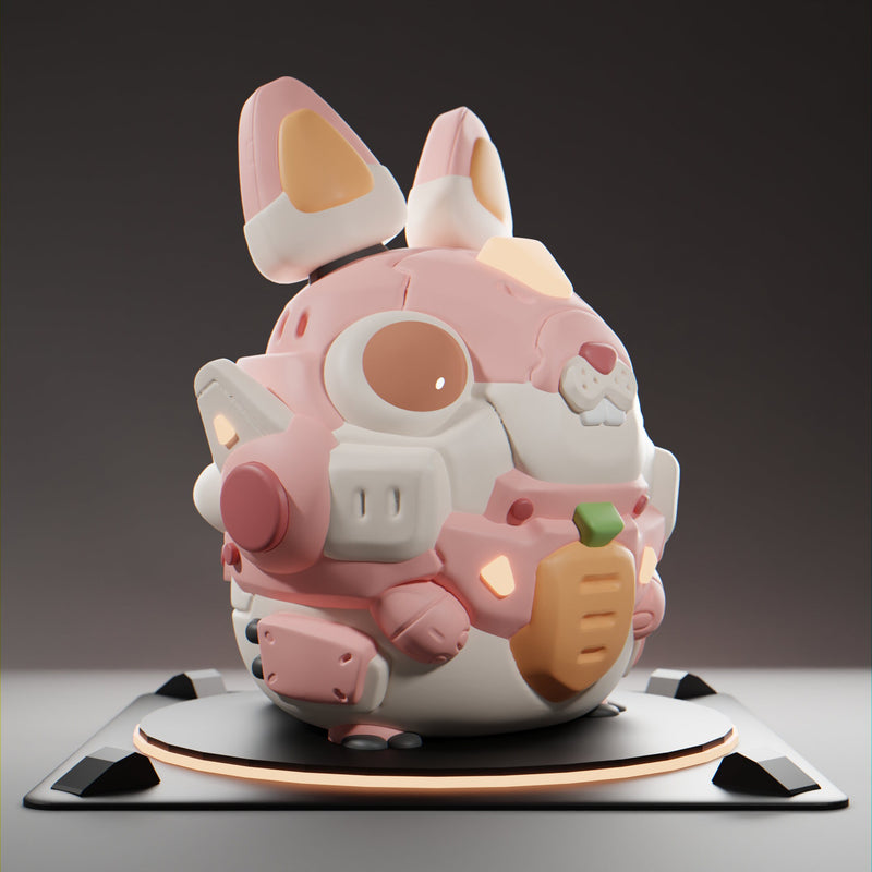 Mech Animals | Bear, Rabbit, Lizard and Chicken| Grumpii | Chonki Boi Mini | Art Toy | Chibi
