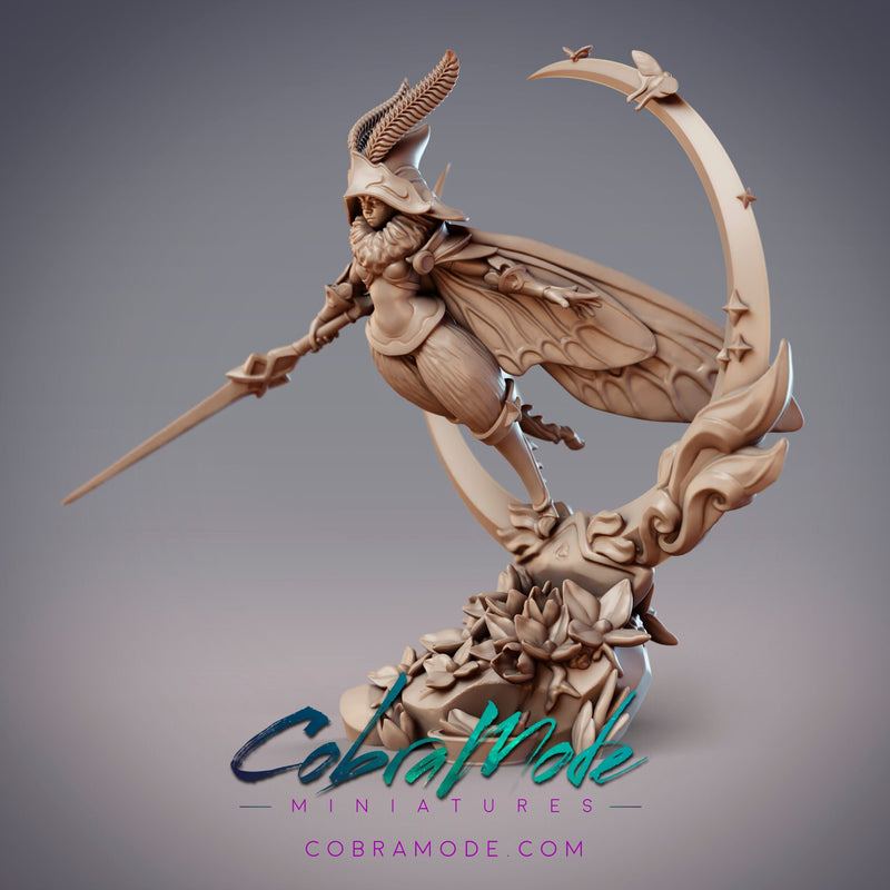 Anthyria, Noctuoidea Mage | 32mm - 54mm | Cobramode - Animal kin, Dungeons and Dragons, Pathfinder, Frostgrave