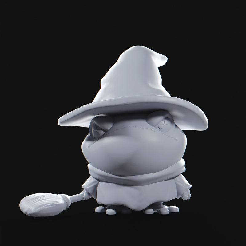 Witch Frog | Grumpii | Chonki Boi Mini | Art Toy | Chibi