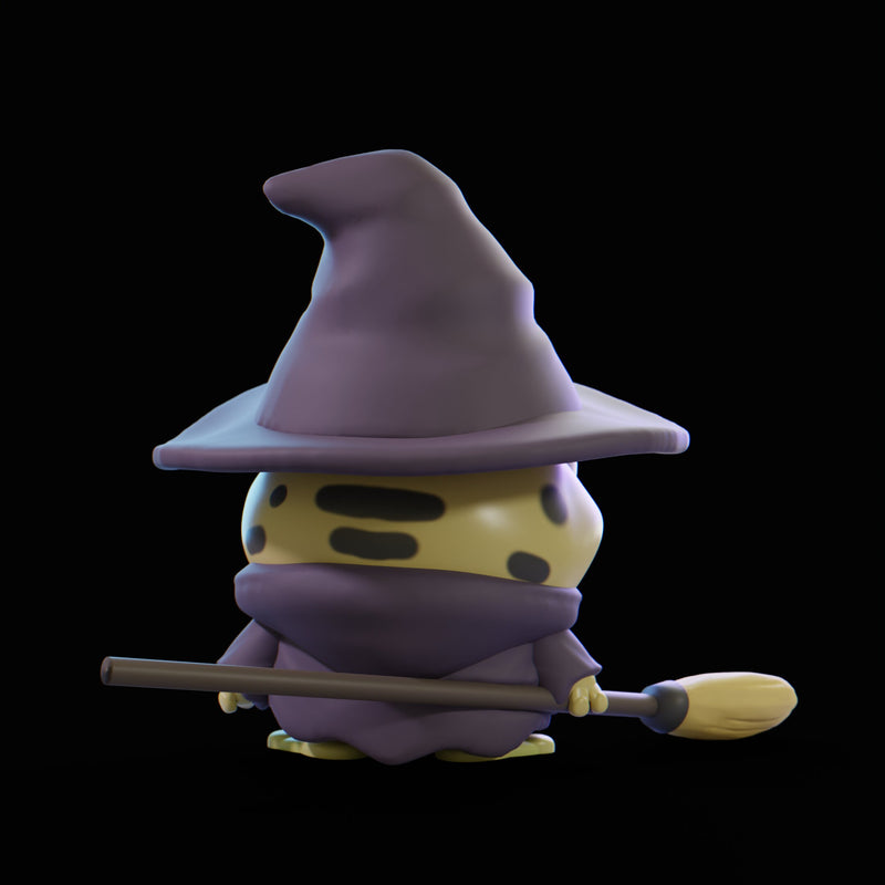 Witch Frog | Grumpii | Chonki Boi Mini | Art Toy | Chibi